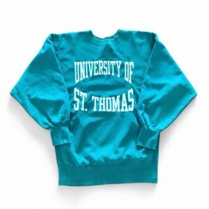 Vintage University‎ of St. Thomas Teal Sweater